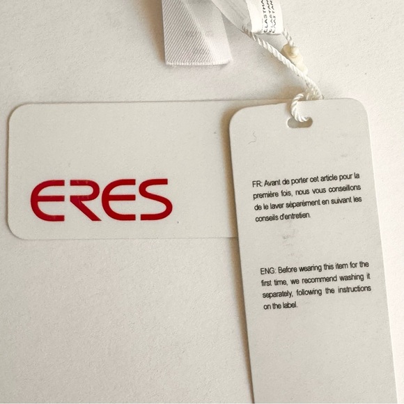 NWT ERES “Lumi” Multi Position Triangle Bikini Top Pink Fizz with Braiding - Picture 8 of 16